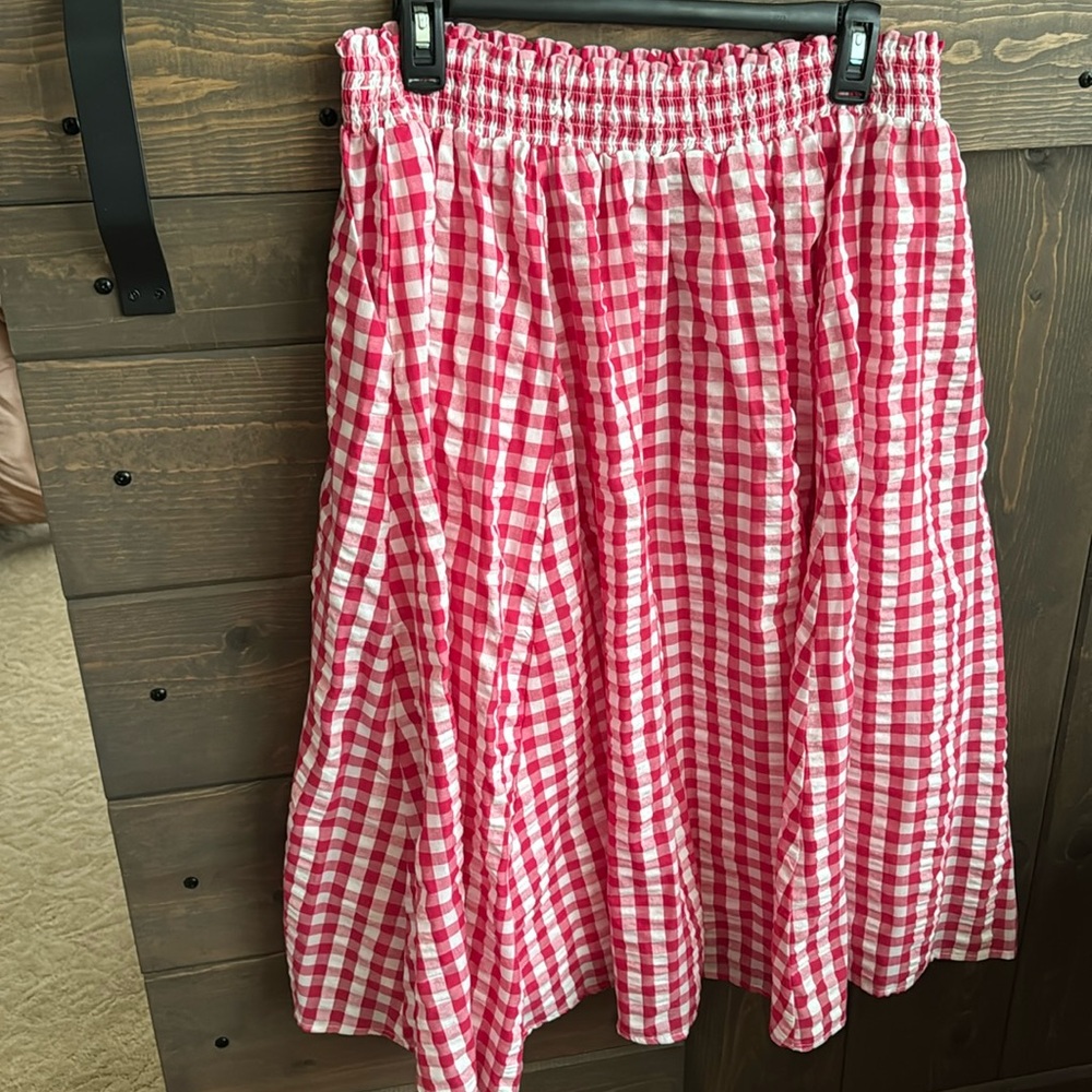 EUC Torrid Size 2 Gingham pattern Skirt and Blouse Set